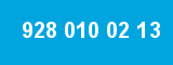 928 010 02 13 928 010 02 13